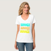 Summer Summer Retro T-shirt (Voorkant volledig)