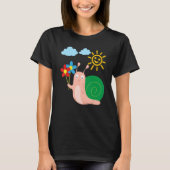 Summer sun and snail t-shirt (Voorkant)