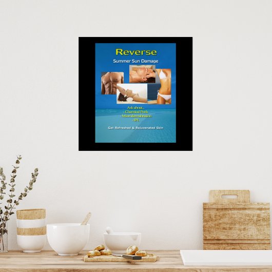 Summer Sun Damage Poster (Keuken)