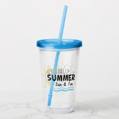 Summer Sun en Fun Acryl Drinkbeker (Achterkant)