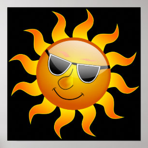 Summer Sun grappig Poster