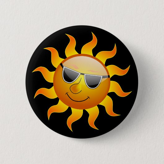 Summer Sun grappige Button (Voorkant)