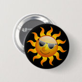 Summer Sun grappige Button (Voorkant /achterkant)
