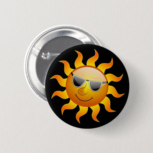 Summer Sun grappige Button (Voorkant /achterkant)