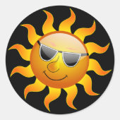 Summer Sun grappige Sticker (Voorkant)