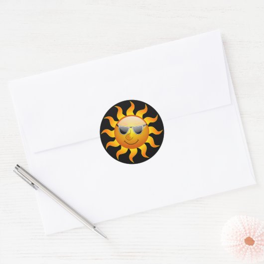 Summer Sun grappige Sticker (Envelop)