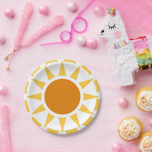 Summer Sun Papieren Bordje (Feest)