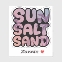 Summer Sun Salt Sand Beach Trip Sticker