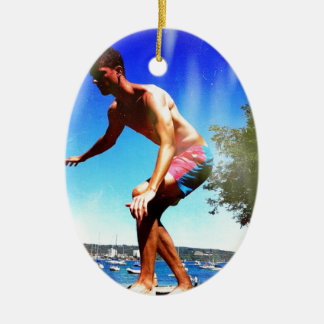 Summer Sun Slacklining Keramisch Ornament
