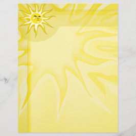 Summer Sun, Sunny Sunshine Letterhead