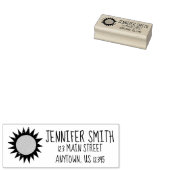 Summer Sun Sunshine Beach Persoonlijk adres Rubberstempel (Gestempeld)