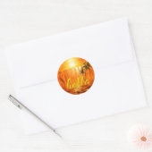 Summer Sun Travel Ronde Sticker (Envelop)