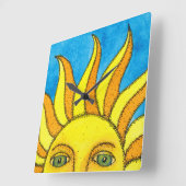 Summer Sun Wall klok (Hoek)