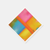 SUMMER, SUN & ZEE - Roze, blauwe Abstracte kunst Servetten (Hoek)