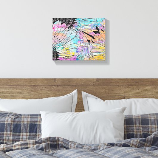Summer Sunflower 10” x 8” Canvas Afdruk (Insitu (Slaapkamer))