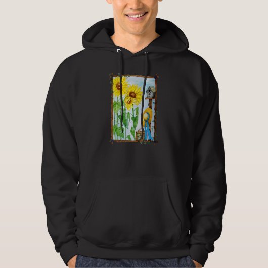 Summer Sunflower Garden Hoodie (Voorkant)