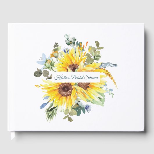Summer Sunflower Gastenboek (Voorkant)