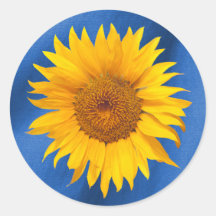 Summer Sunflower Royal Blue Wedding Favor