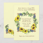 Summer Sunflower Uitnodiging (Voorkant / Achterkant)