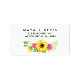Summer Sunflower Wedding Etiket
