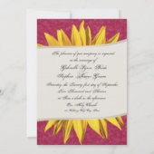 Summer Sunflower Wedding Kaart (Achterkant)