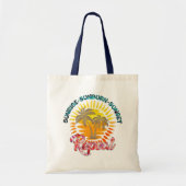 Summer Sunrise Beach Canvas tas | Hallo zomer (Voorkant)