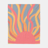 Summer Sunrise Fleece Deken (Voorkant)