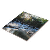 Summer Sunrise Waterfall Tegeltje (Zijkant)