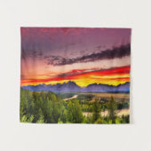 Summer Sunset at Snake River Overlook Wandkleed (Voorkant (horizontaal))
