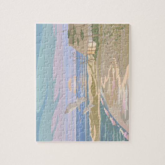 Summer Sunset Beach Legpuzzel (Verticaal)