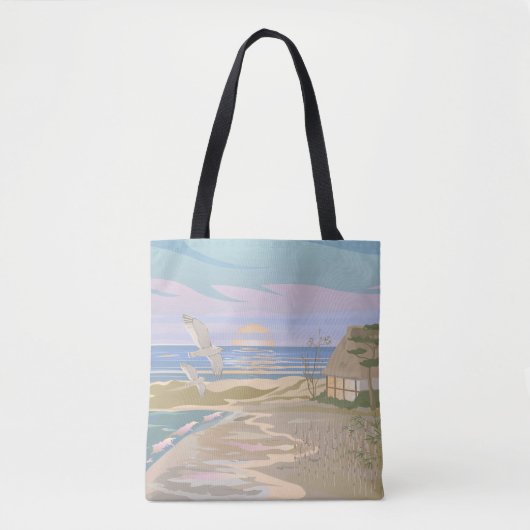 Summer Sunset Beach Tote Bag (Voorkant)
