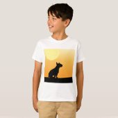 Summer Sunset Bull Terrier T-shirt (Voorkant volledig)