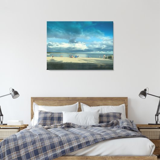 Summer Sunset, Cape Cod Beach Canvas afdrukken (Insitu (Slaapkamer))