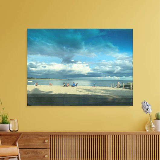 Summer Sunset, Cape Cod Beach Canvas afdrukken (Insitu (Woonkamer))