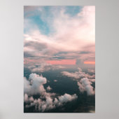 Summer Sunset Clouds Sky Landschap Poster (Voorkant)