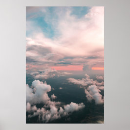 Summer Sunset Clouds Sky Landschap Poster