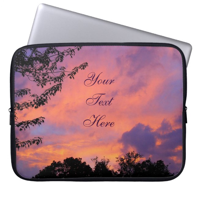 Summer Sunset-laptophoes *Persoonlijk* Laptop Sleeve (Voorkant)