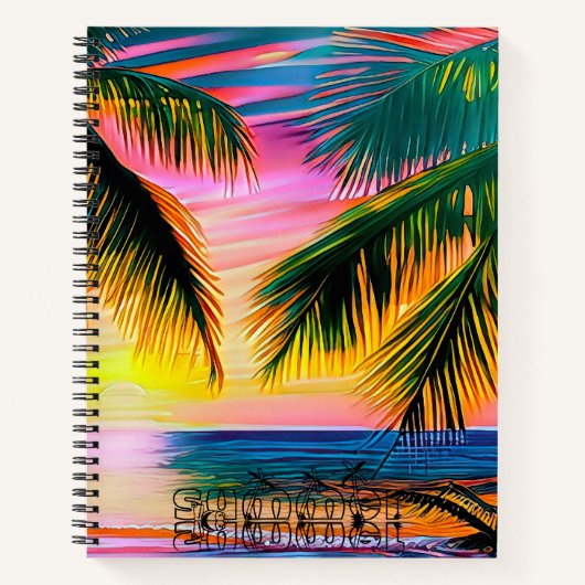 SUMMER SUNSET. NOTITIEBOEK (Voorkant)
