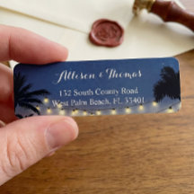 Summer Sunset Palm Beach String Lights