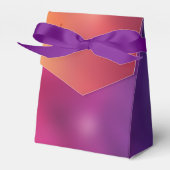 Summer Sunset Palm Trees Monogram Paars Sinaasappe Bedankdoosjes (Voorkant Zijde)