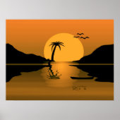 Summer Sunset Reflect Print (Voorkant)
