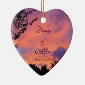 Summer Sunset Romantische Hart Ornamenten (Rechts)