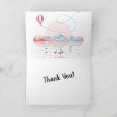 Summer Sunset Sky, Road Trip to Rocky Mountain Bedankkaart (Binnen)