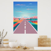 Summer Sunset Sky, Road Trip to Rocky Mountain Poster (Keuken)