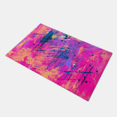 Summer Sunset Splatter Paint Abstract Deurmat (Schuin)