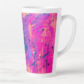 Summer Sunset Splatter Paint Abstract Latte Mok (Rechts)