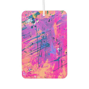 Summer Sunset Splatter Paint Abstract Luchtverfrisser