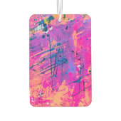 Summer Sunset Splatter Paint Abstract Luchtverfrisser (Achterkant)