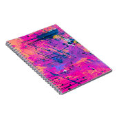Summer Sunset Splatter Paint Abstract Notitieboek (Rechterzijde)