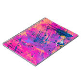 Summer Sunset Splatter Paint Abstract Notitieboek (Linkerzijde)